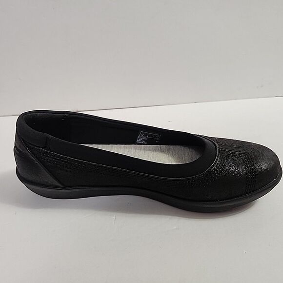 Cloudsteppers By Clarks Shoes Womens 6M  Breeze Ayla Ballet Flat Black Slip On - Picture 5 of 7